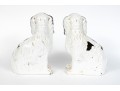 Adorable Pair Of Antique English, Staffordshire Ceramic Spaniels