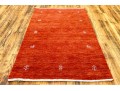 Indian Hand Loomed Wool Lori Carpet, 3' X 4'-10