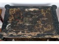 Collection Of 3 Antique Carved, Ebonized & Finished Side Tables - For Restoration