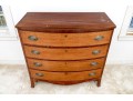 Antique Federal Bow Front Chest Of Drawers, Ca. 1800-1820