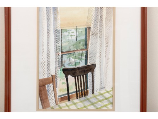 Jean Gibson (American [FL], 1938-2017) Watercolor, Kitchen Window
