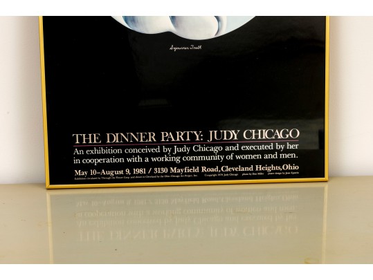 1981 Exhibition Poster For The Dinner Party: Judy Chicago