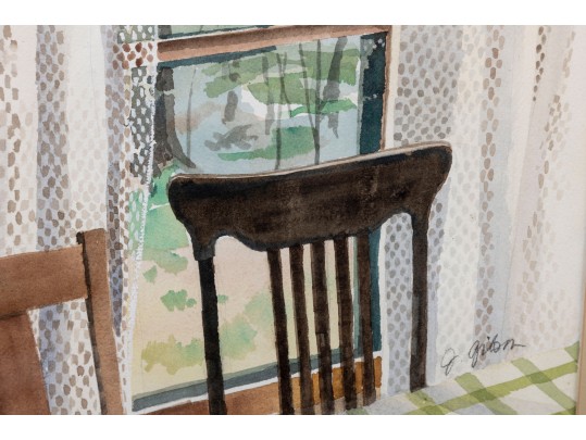 Jean Gibson (American [FL], 1938-2017) Watercolor, Kitchen Window