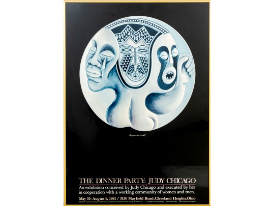 1981 Exhibition Poster For The Dinner Party: Judy Chicago