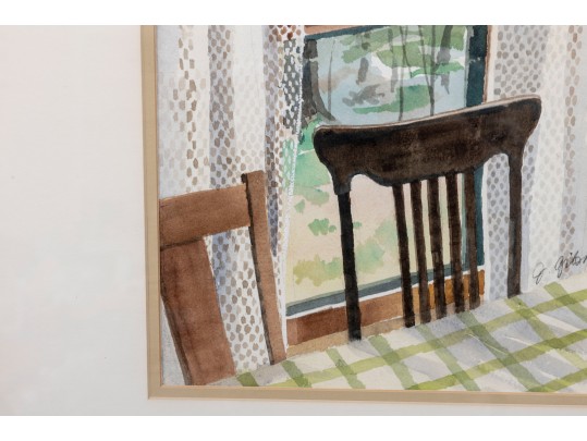 Jean Gibson (American [FL], 1938-2017) Watercolor, Kitchen Window