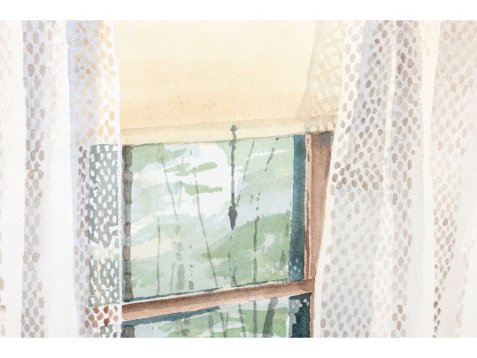 Jean Gibson (American [FL], 1938-2017) Watercolor, Kitchen Window
