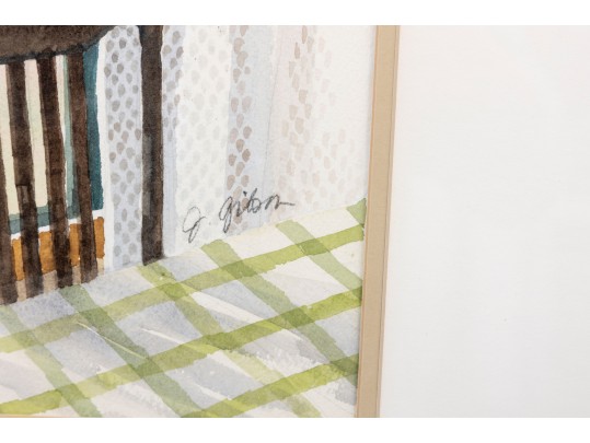 Jean Gibson (American [FL], 1938-2017) Watercolor, Kitchen Window