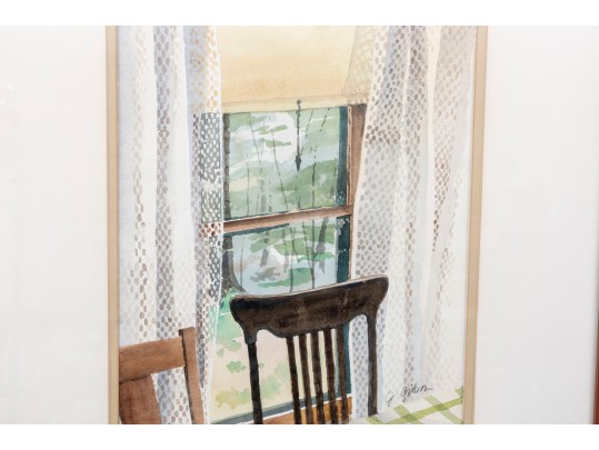 Jean Gibson (American [FL], 1938-2017) Watercolor, Kitchen Window