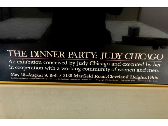 1981 Exhibition Poster For The Dinner Party: Judy Chicago