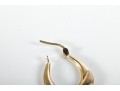 Elegant 10k Yellow Gold Hoop Earrings