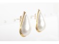 14k Yellow Gold Pear-Shaped Cultured Pearl Earrings