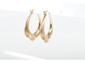 Elegant 10k Yellow Gold Hoop Earrings