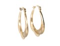 Elegant 10k Yellow Gold Hoop Earrings