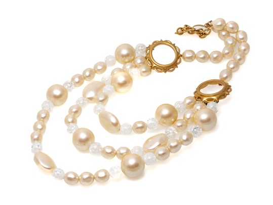 Yves Saint Laurent Faux Pearl Necklace