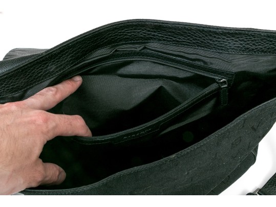 Bvlgari Black Logo Messanger Bag