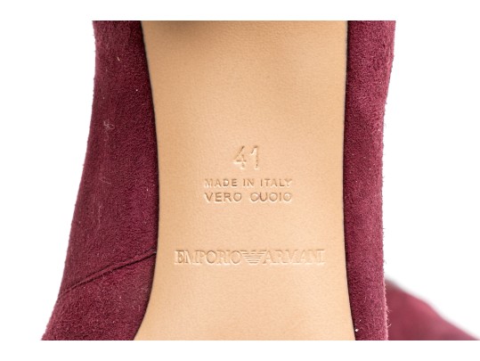 Armani Maroon Heeled Shoes, Size 41