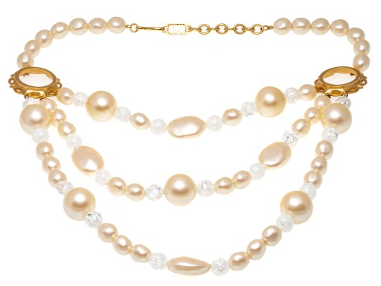 Yves Saint Laurent Faux Pearl Necklace