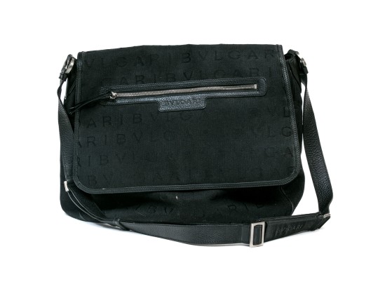 Bvlgari Black Logo Messanger Bag