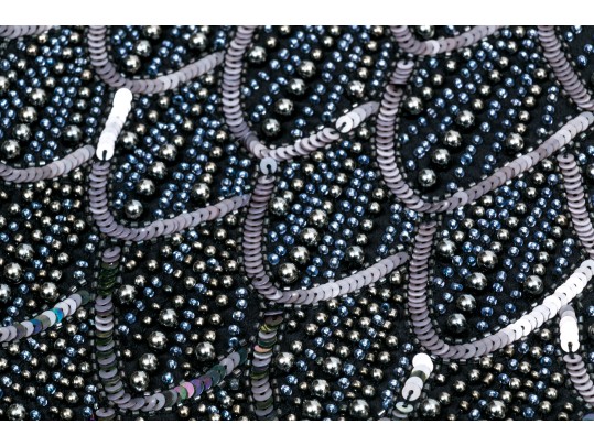 Nicole Miller Stunning Black Silk And Leather Bedazzled Mini Skirt, Size 2, NWT, Retail $485