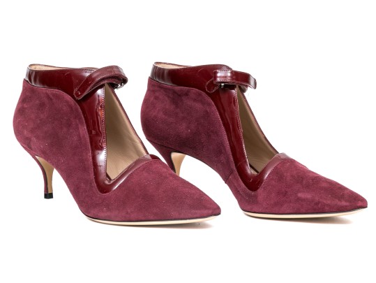 Armani Maroon Heeled Shoes, Size 41