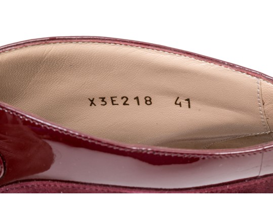 Armani Maroon Heeled Shoes, Size 41