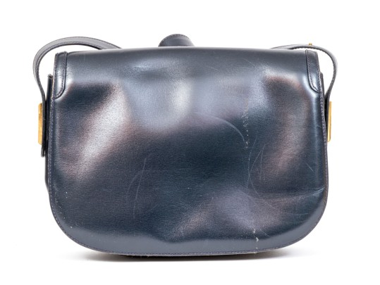 Fantastic Gucci Dark Navy Leather Shoulder Bag