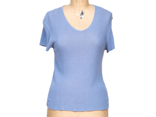Armani Collezioni Pretty Light Blue Knit 'V
