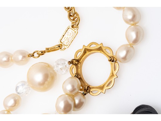 Yves Saint Laurent Faux Pearl Necklace
