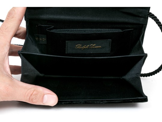 Ralph Lauren Black Label Stunning Velvet Shoulder Bag