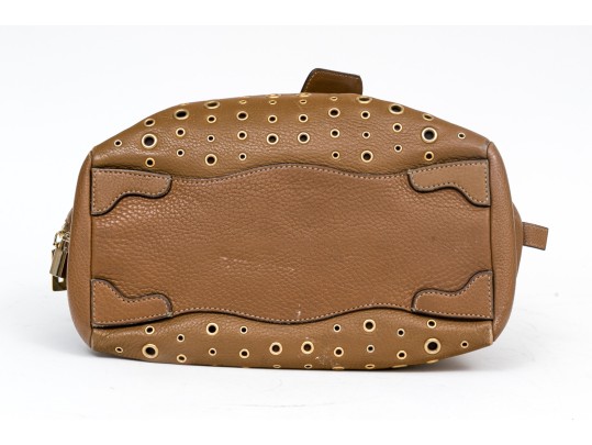 Prada Leather Grommet Handbag