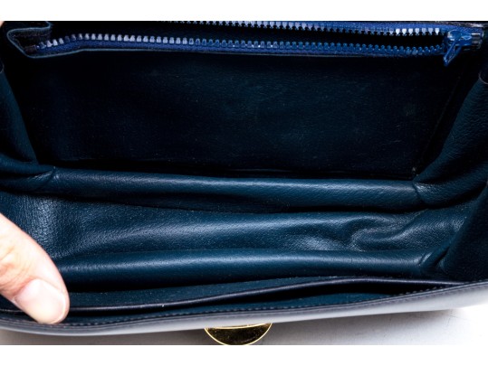 Fantastic Gucci Dark Navy Leather Shoulder Bag