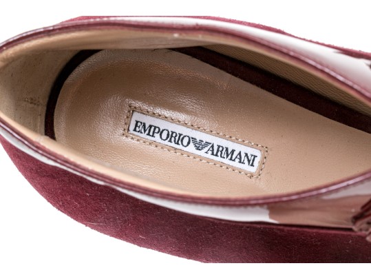 Armani Maroon Heeled Shoes, Size 41
