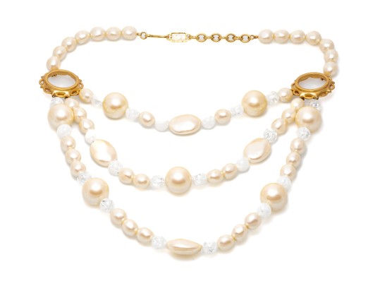 Yves Saint Laurent Faux Pearl Necklace