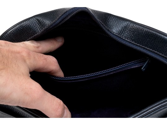 Classic Navy Blue Ghurka Shoulder Bag