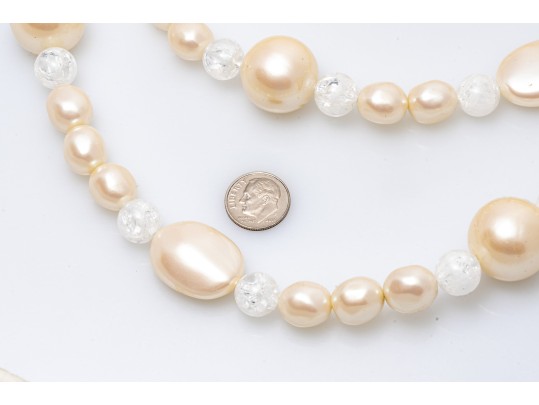Yves Saint Laurent Faux Pearl Necklace