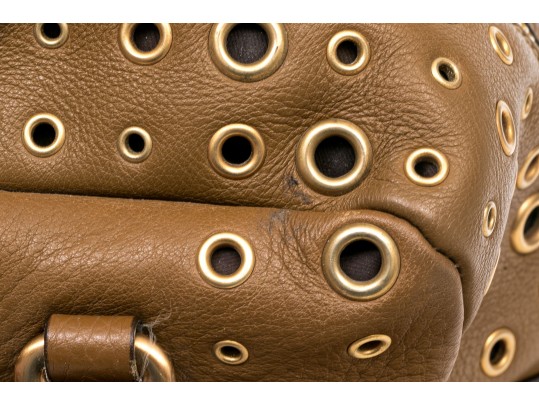 Prada Leather Grommet Handbag