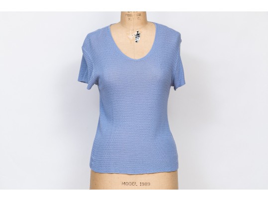 Armani Collezioni Pretty Light Blue Knit 'V
