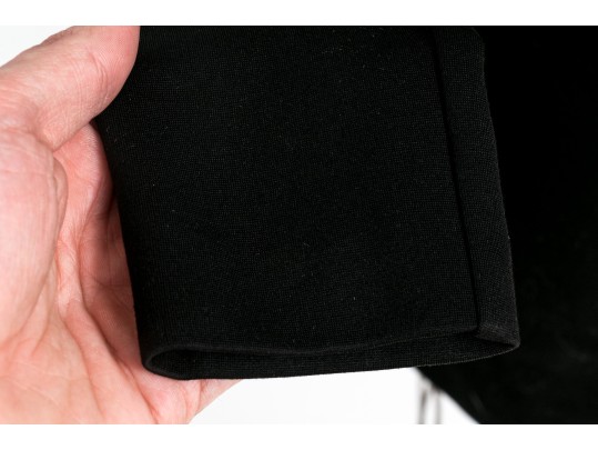 Escada Fabulous Ruched Knit Little Black Dress, Size 36