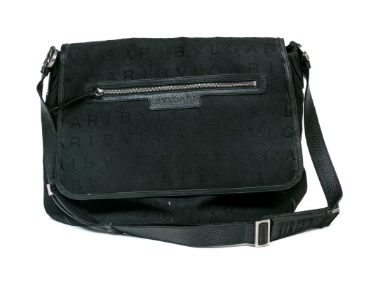 Bvlgari Black Logo Messanger Bag