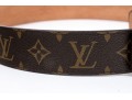 Handsome Signature Louis Vuitton Leather Belt