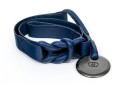 Gucci Fabulous Vintage Blue Leather Know And Gunmetal Tone Circle Belt