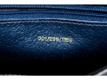 Elegant Dark Navy Blue Leather Gucci Shoulder Bag