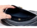 Elegant Dark Navy Blue Leather Gucci Shoulder Bag