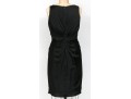 Armani Collezioni Fabulous Ruched Black Silk Sleeveless Dress, Size 10