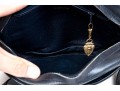 Elegant Dark Navy Blue Leather Gucci Shoulder Bag