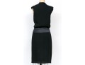 Emmanuel Ungaro Fabulous Black Satin Trimmed Sleeveless Dress