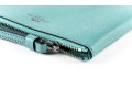 Coach Blue Green Leather Corner Zip Wristlet, NWT, $75