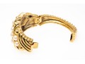 Yves Saint Laurent Faux Pearl Hinged Bracelet