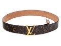 Handsome Signature Louis Vuitton Leather Belt