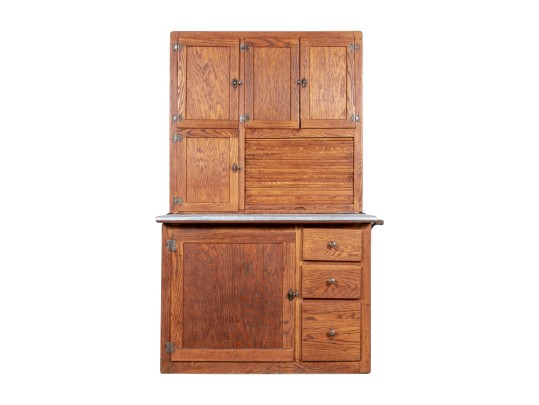Antique Oak Hoosier Cabinet
